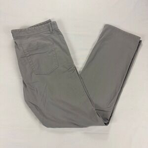 Stitch Golf Gray Stretch Pants 38x34 Tailored Fit Cotton Blend Chinos